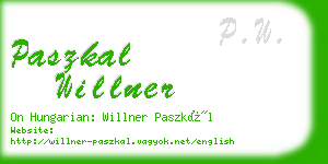 paszkal willner business card